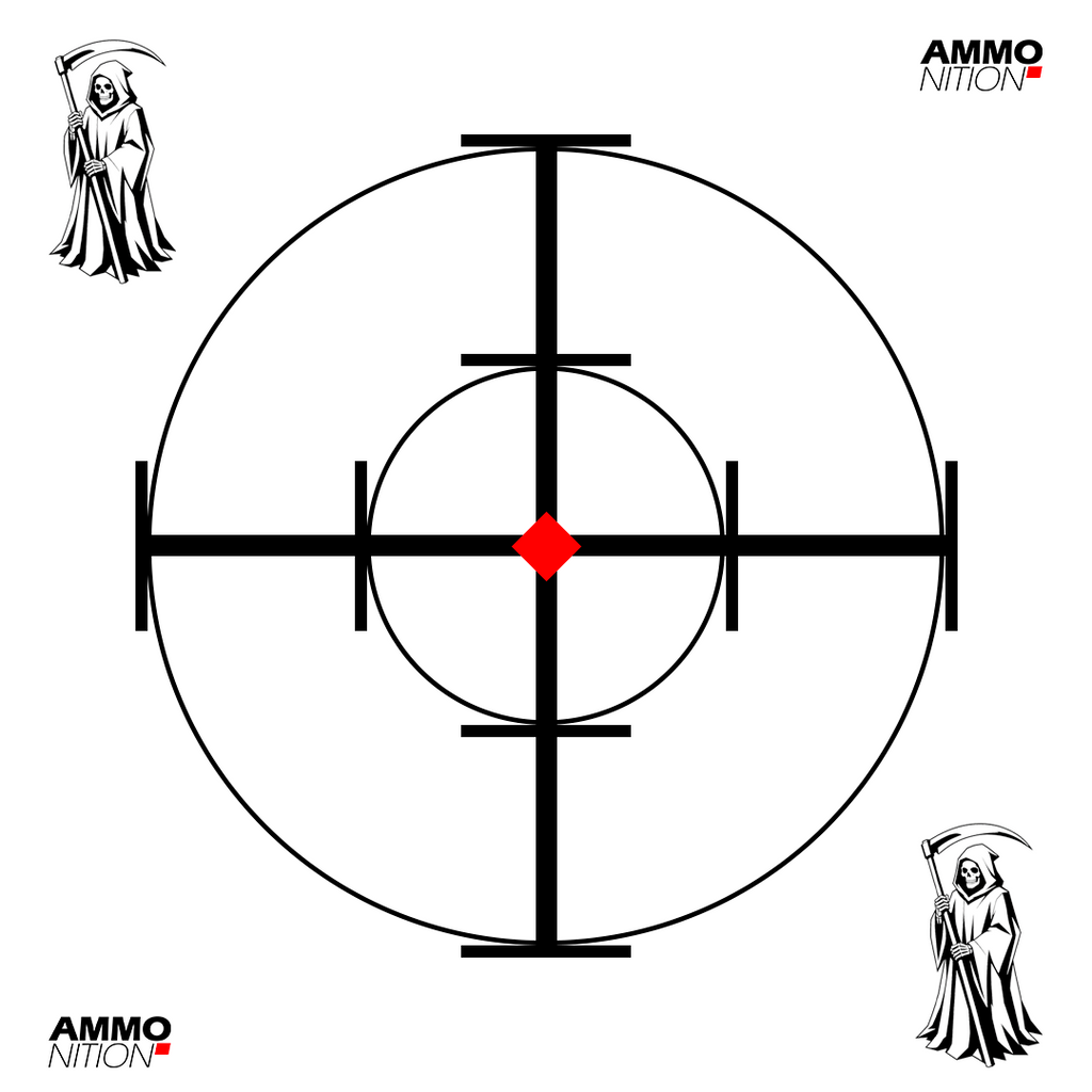 Cibles 14x14cm - Plastifiée / extérieur